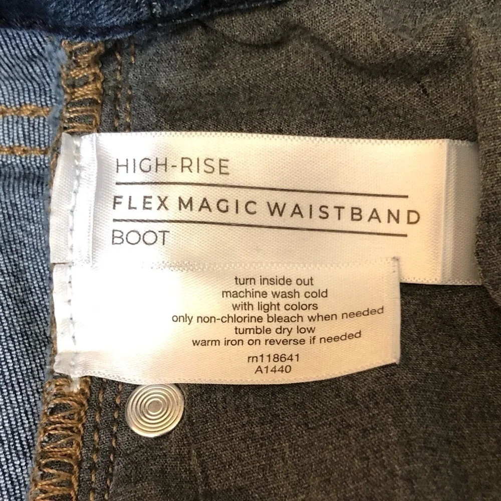 Lane Bryant High Rise Flex Magic Waistband Boot Bootcut Jeans Size 20L Long - Picture 7 of 16